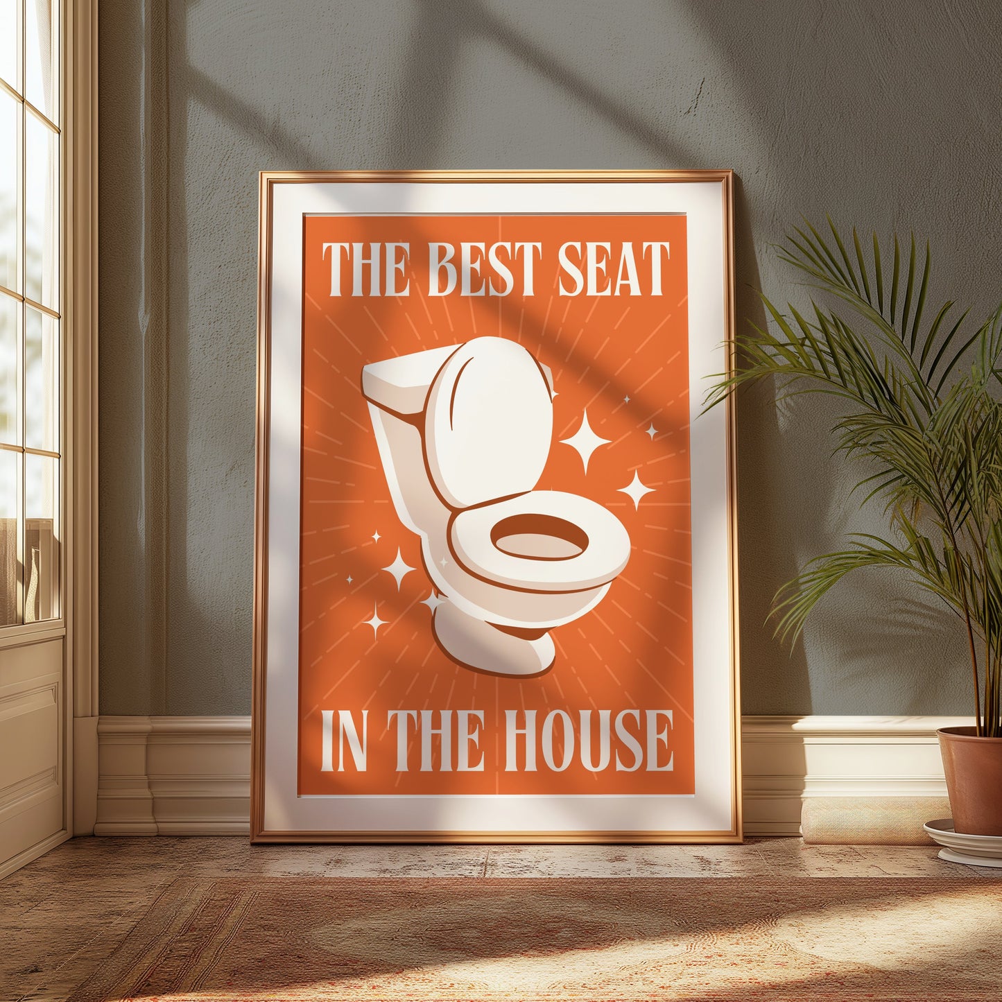 Premium Poster of Funny Bathroom Decor The Best Seat in The House Posters
