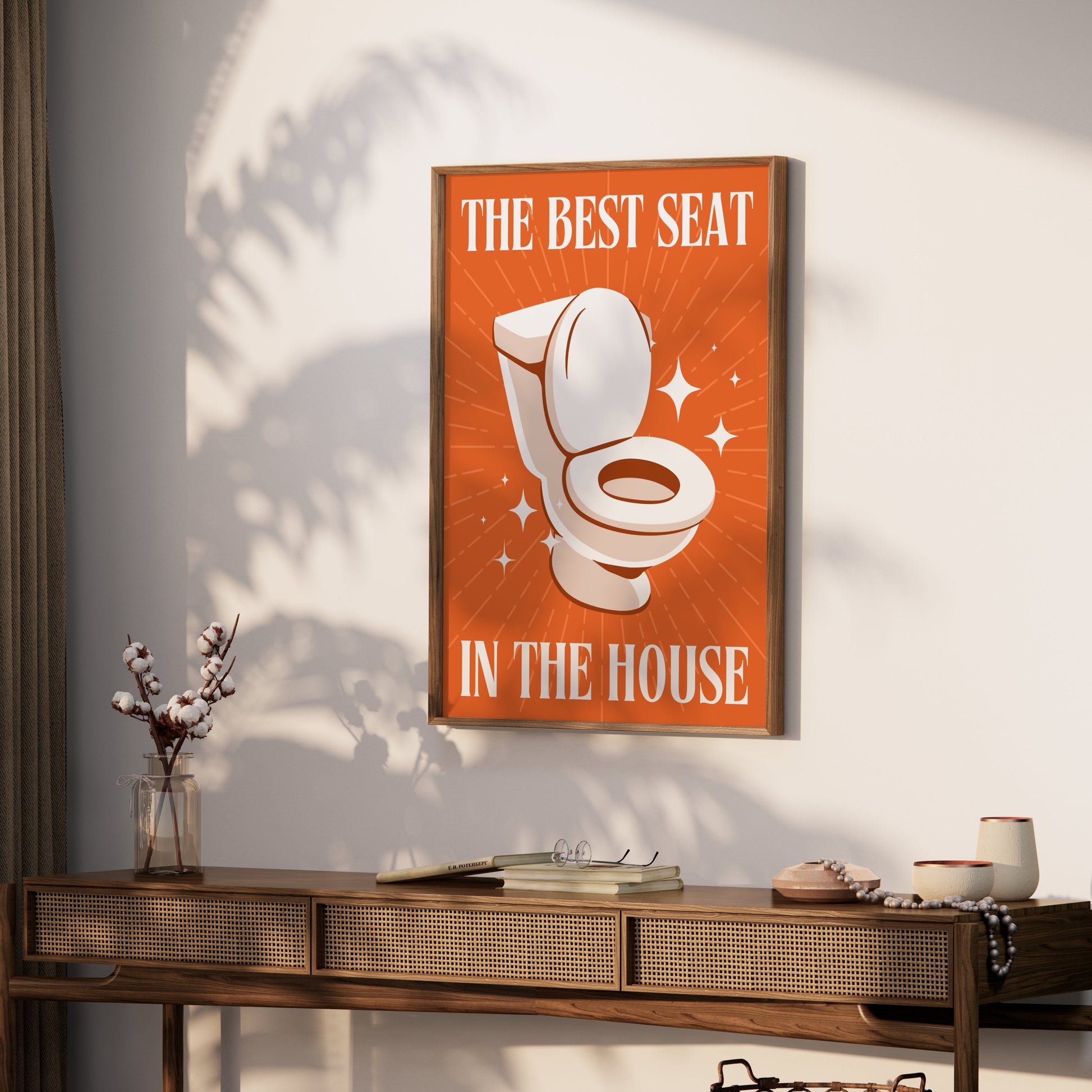 Premium Poster of Funny Bathroom Decor The Best Seat in The House Posters