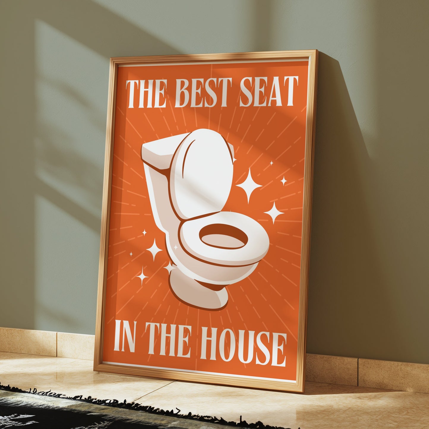 Premium Poster of Funny Bathroom Decor The Best Seat in The House Posters