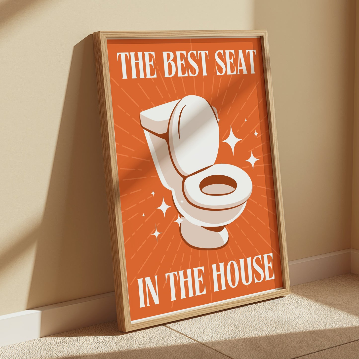 Premium Poster of Funny Bathroom Decor The Best Seat in The House Posters