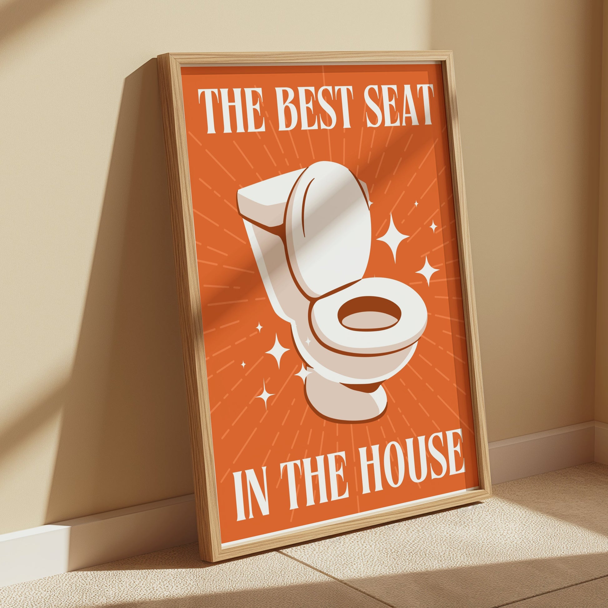 Premium Poster of Funny Bathroom Decor The Best Seat in The House Posters