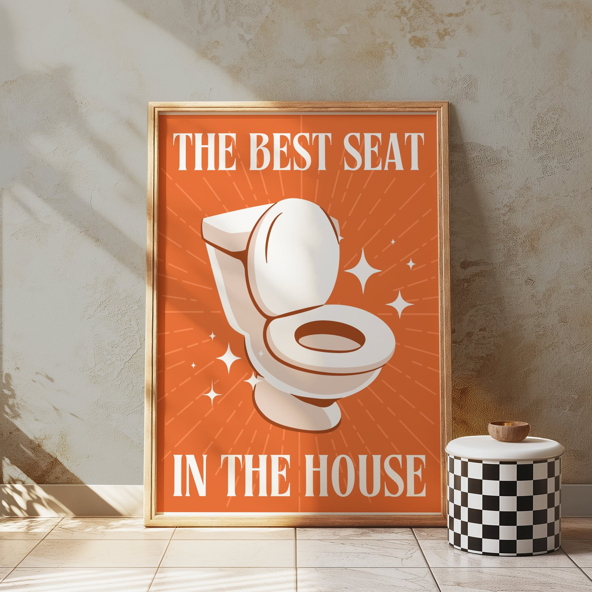 Premium Poster of Funny Bathroom Decor The Best Seat in The House Posters