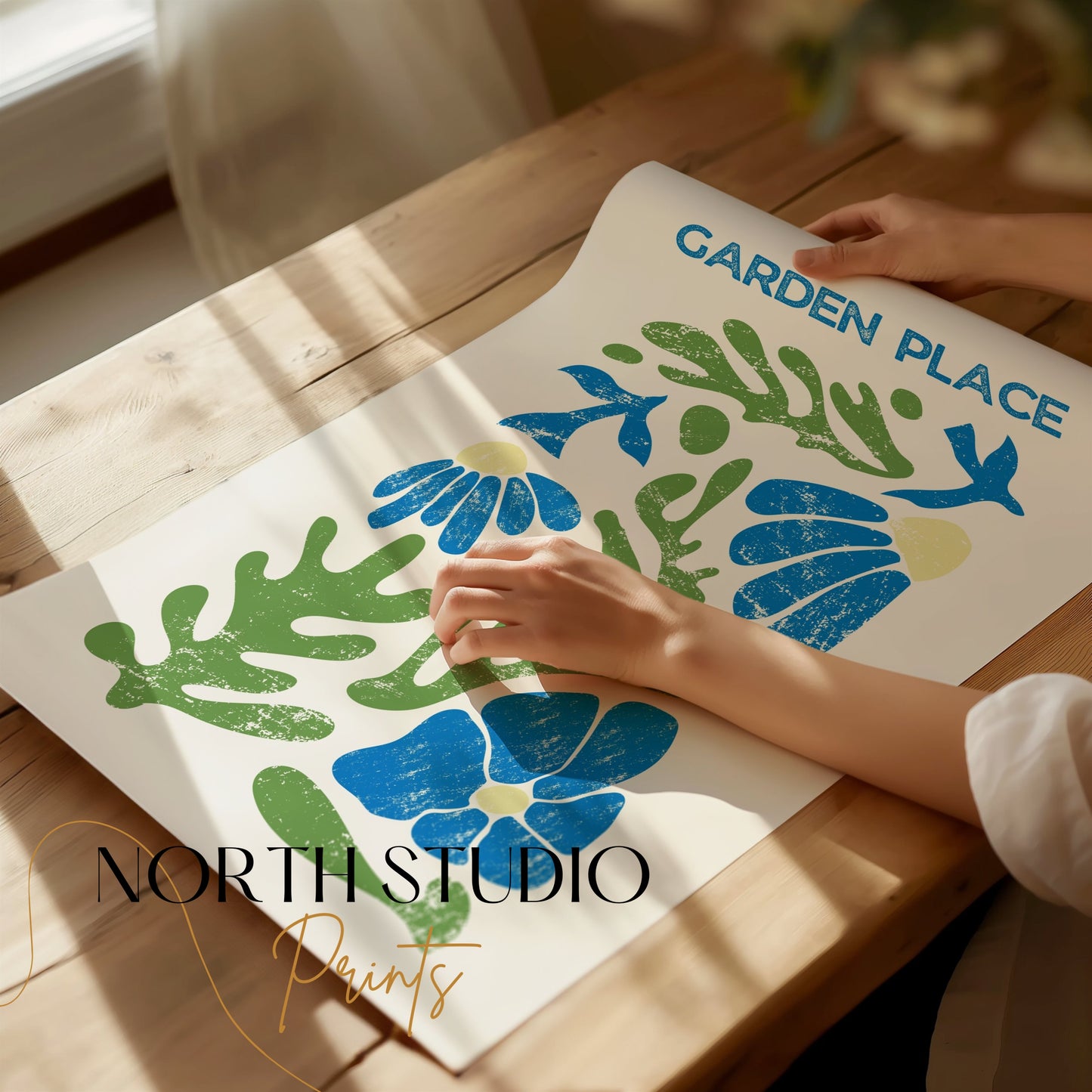Premium Poster of Garden Place Botanical Art Print Wall Decor Posters