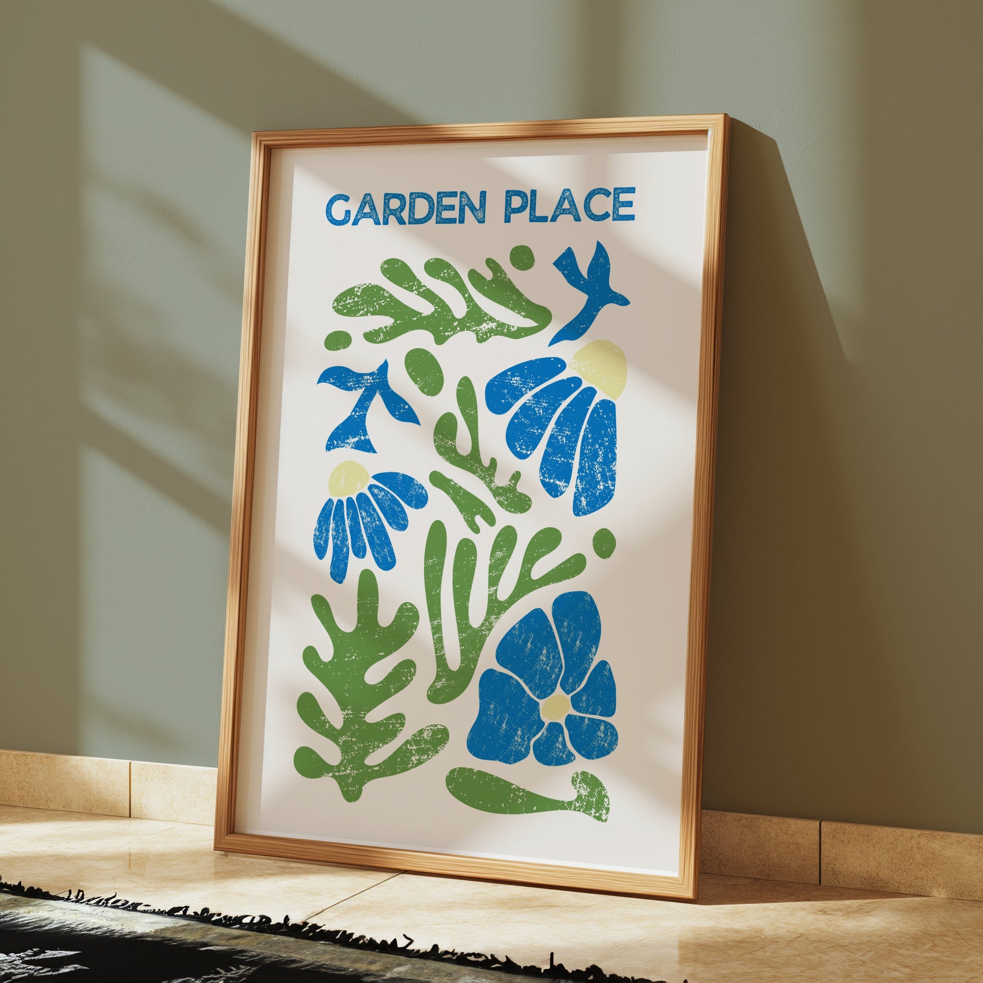 Premium Poster of Garden Place Botanical Art Print Wall Decor Posters