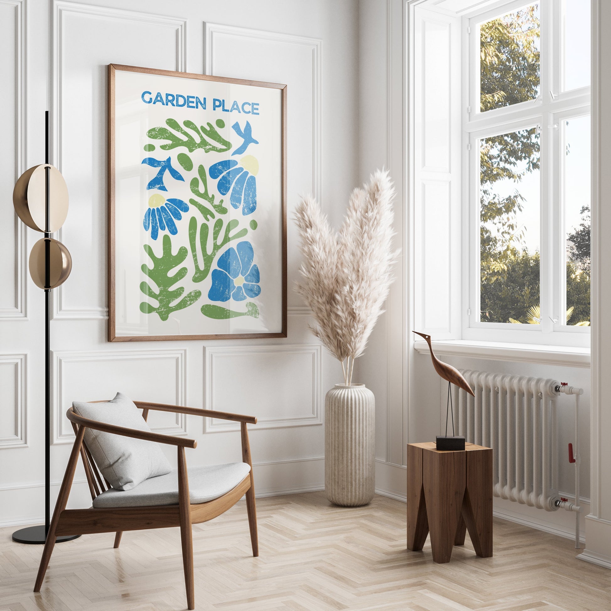 Premium Poster of Garden Place Botanical Art Print Wall Decor Posters