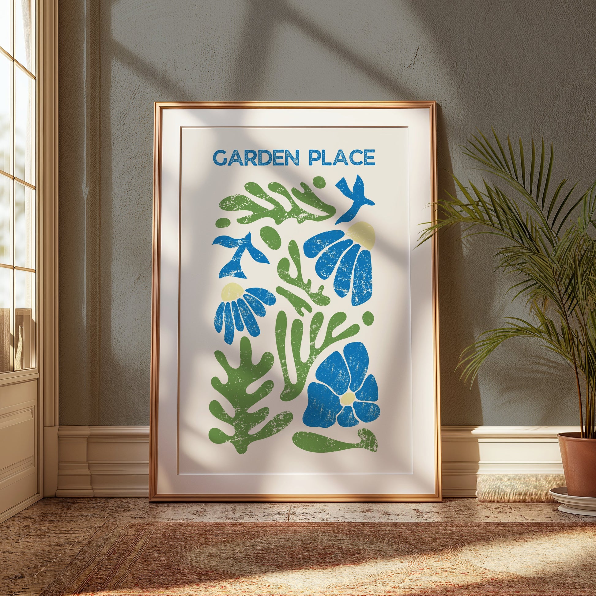 Premium Poster of Garden Place Botanical Art Print Wall Decor Posters