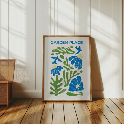 Premium Poster of Garden Place Botanical Art Print Wall Decor Posters
