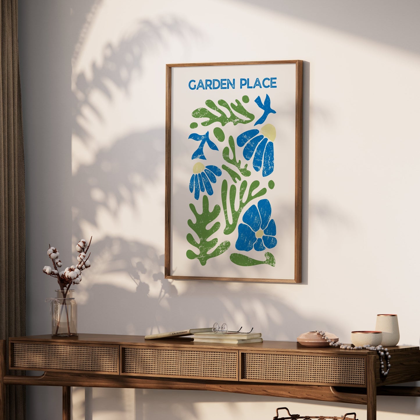 Premium Poster of Garden Place Botanical Art Print Wall Decor Posters
