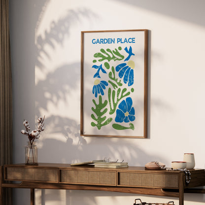 Premium Poster of Garden Place Botanical Art Print Wall Decor Posters