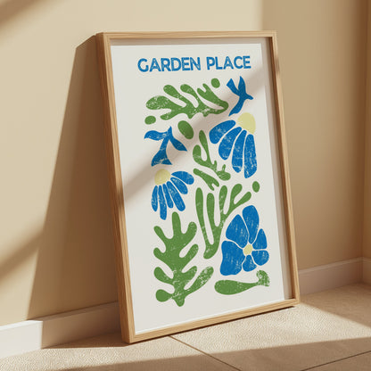 Premium Poster of Garden Place Botanical Art Print Wall Decor Posters
