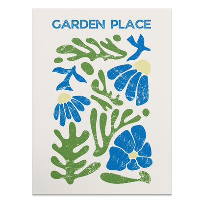 Premium Poster of Garden Place Botanical Art Print Wall Decor Posters