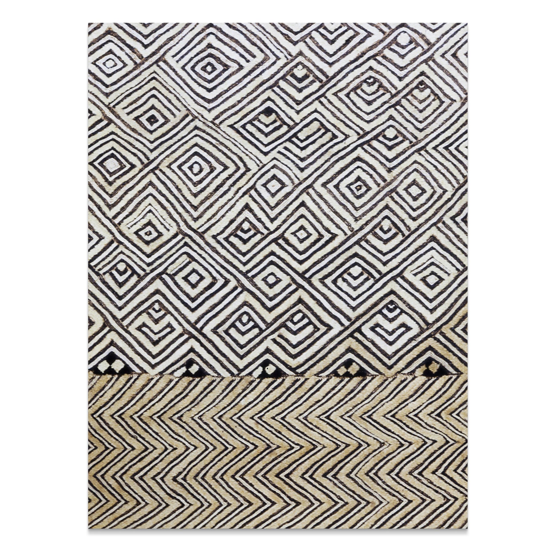 Premium Poster of Geometric Pattern Black and White Abstract Art Posters