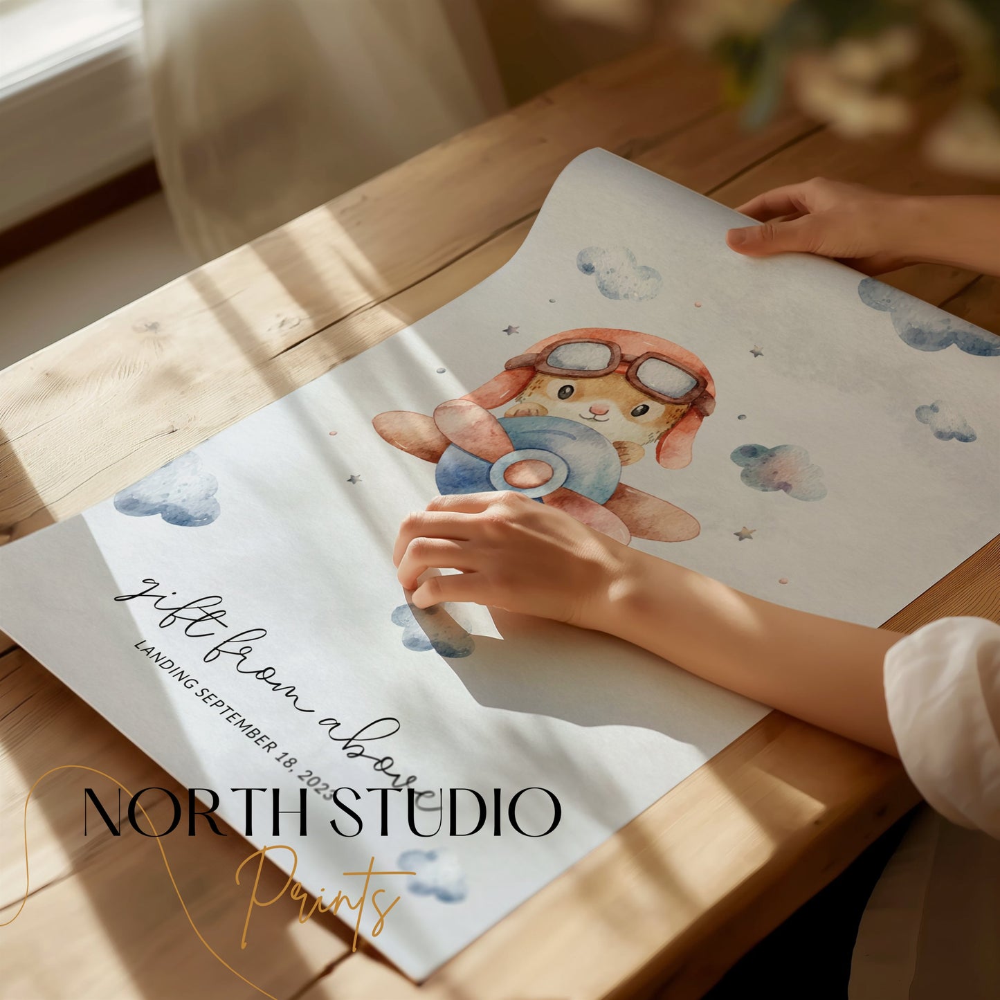 Premium Poster of Gift From Above Baby Announcement Posters