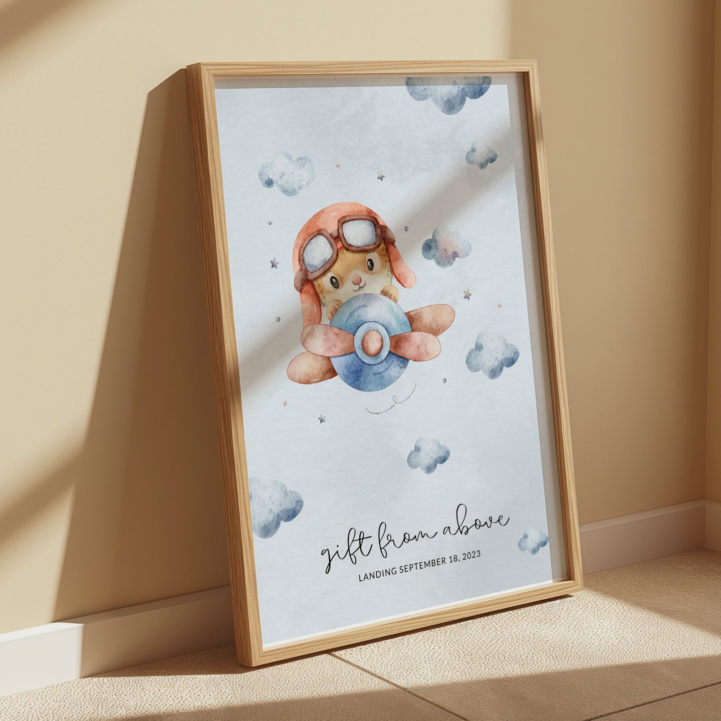 Premium Poster of Gift From Above Baby Announcement Posters