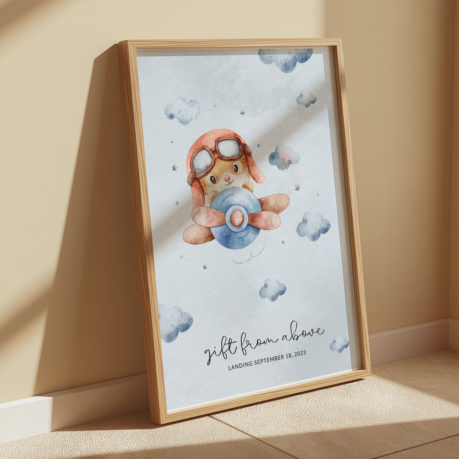 Premium Poster of Gift From Above Baby Announcement Posters