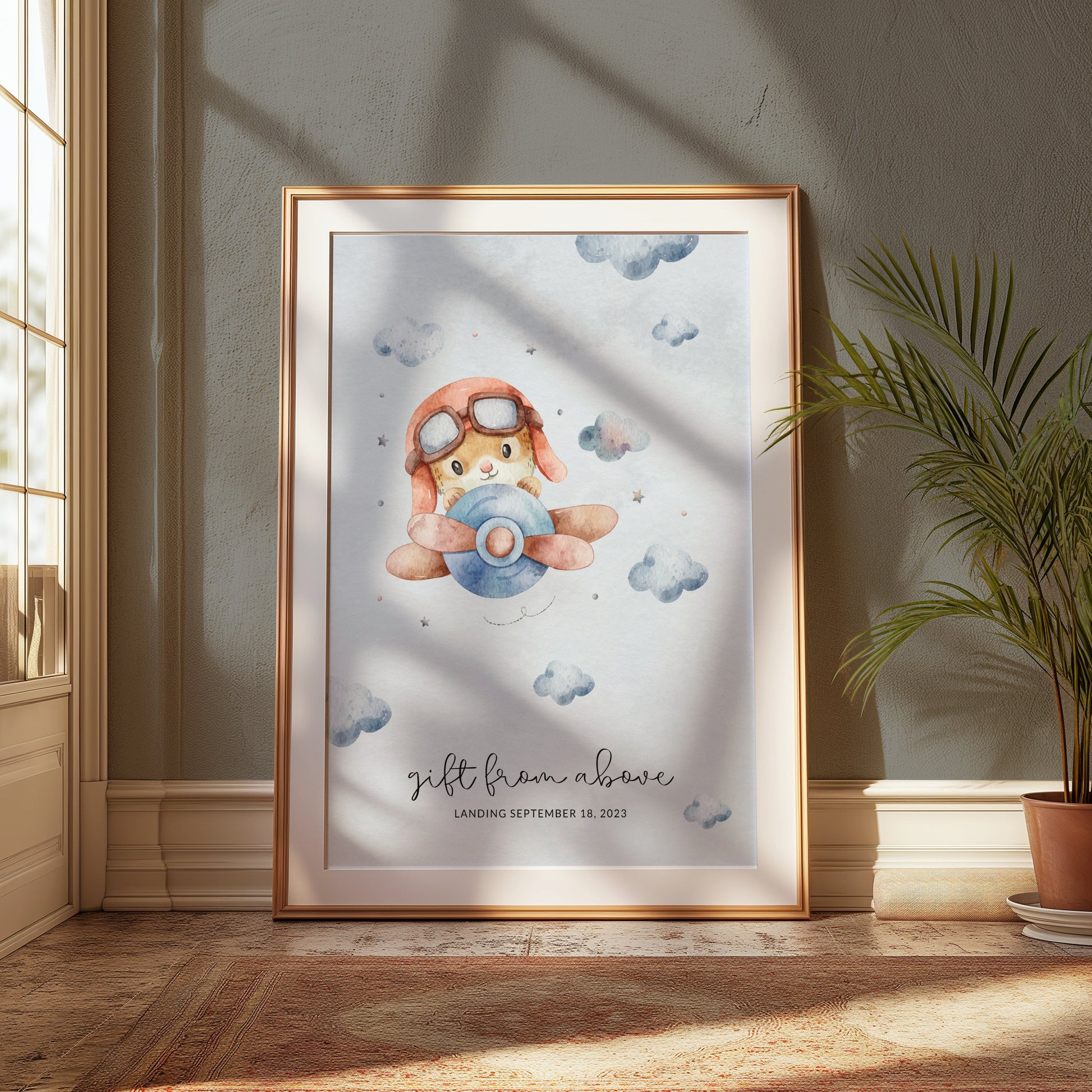 Premium Poster of Gift From Above Baby Announcement Posters