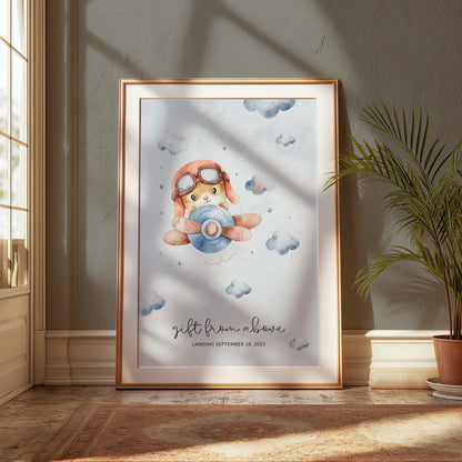 Premium Poster of Gift From Above Baby Announcement Posters