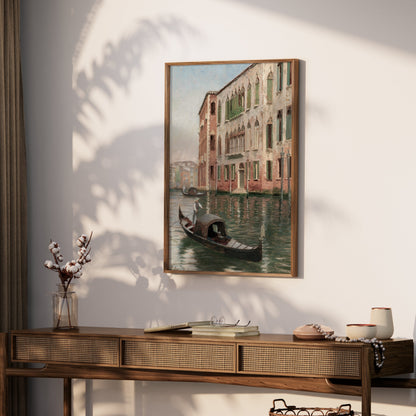 Premium Poster of Gondola Ride Along Historic Canal Wall Art Posters