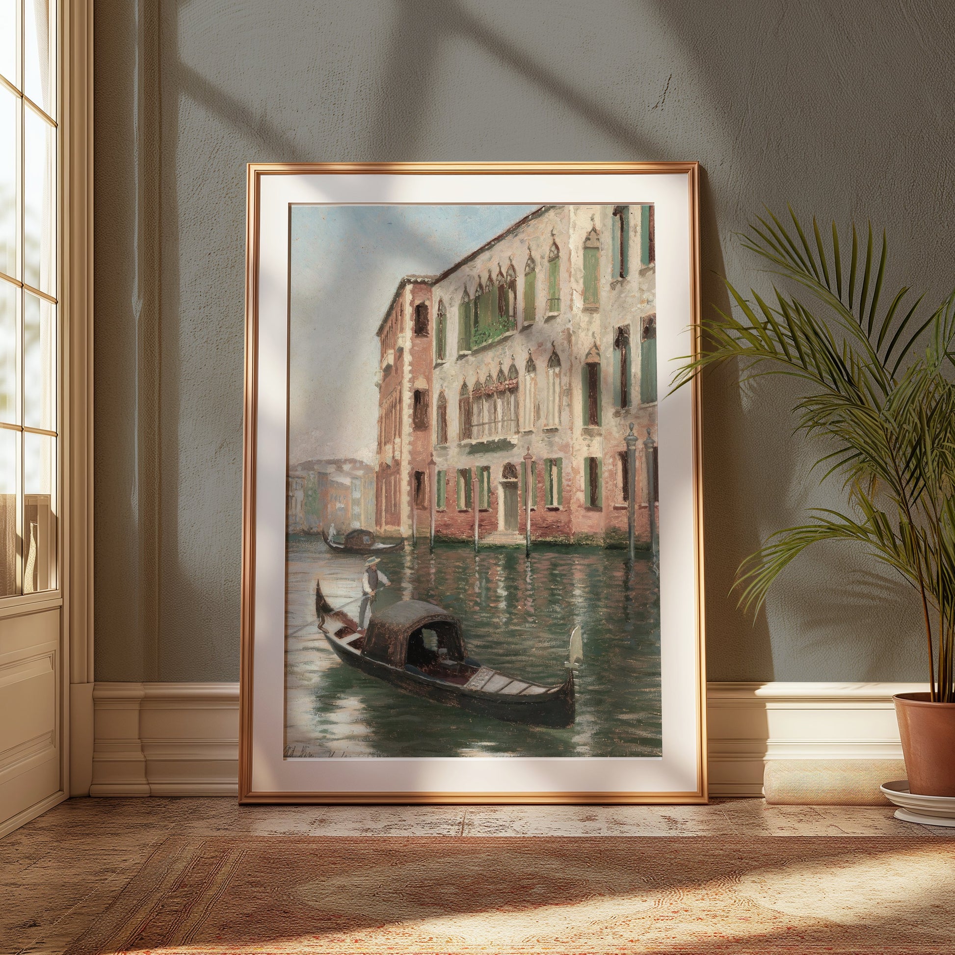 Premium Poster of Gondola Ride Along Historic Canal Wall Art Posters
