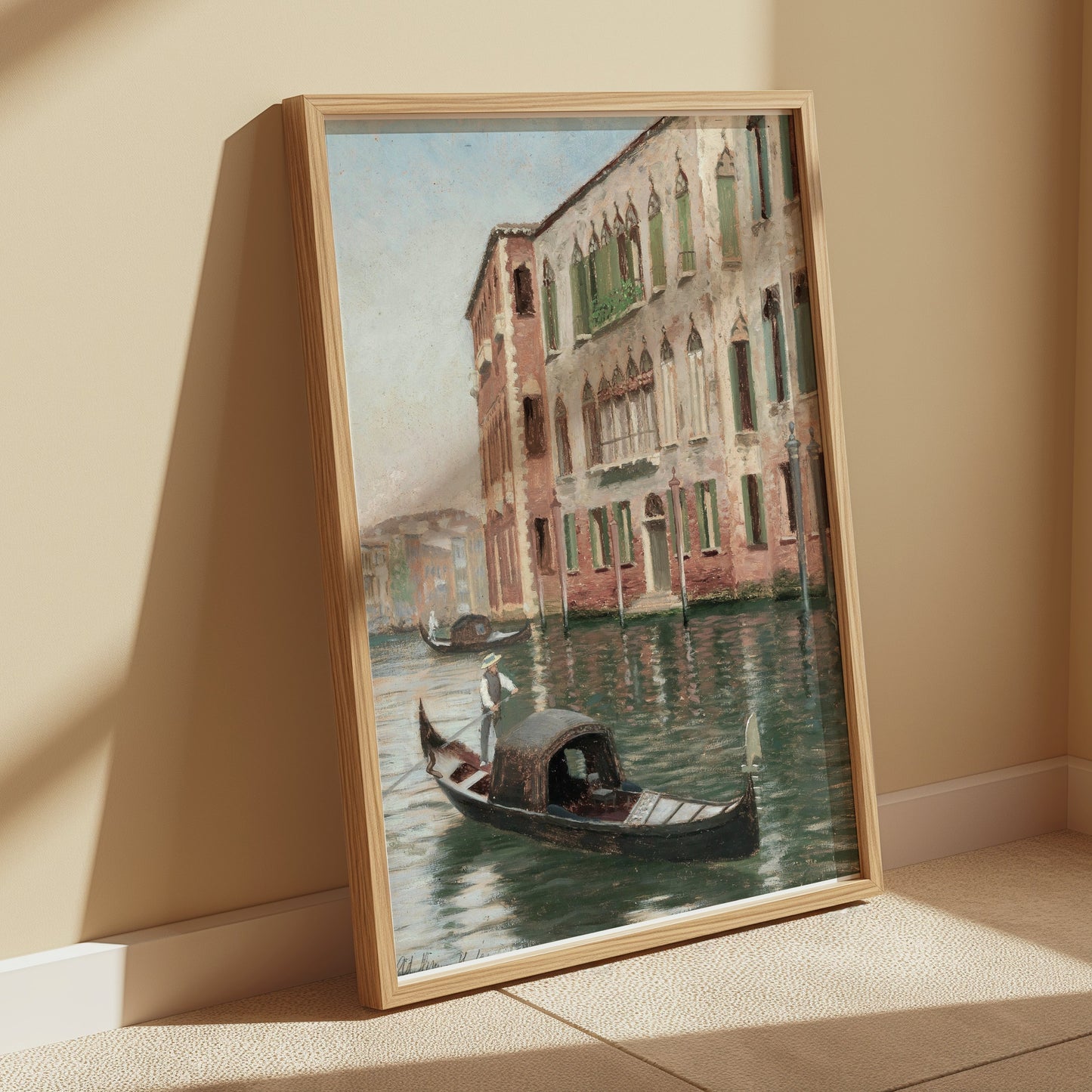 Premium Poster of Gondola Ride Along Historic Canal Wall Art Posters
