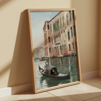 Premium Poster of Gondola Ride Along Historic Canal Wall Art Posters