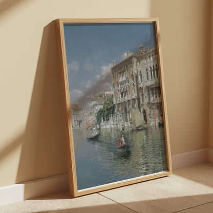 Premium Poster of Gondolas in Venice Canal Scenic Wall Art Posters