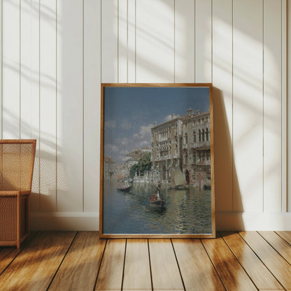Premium Poster of Gondolas in Venice Canal Scenic Wall Art Posters