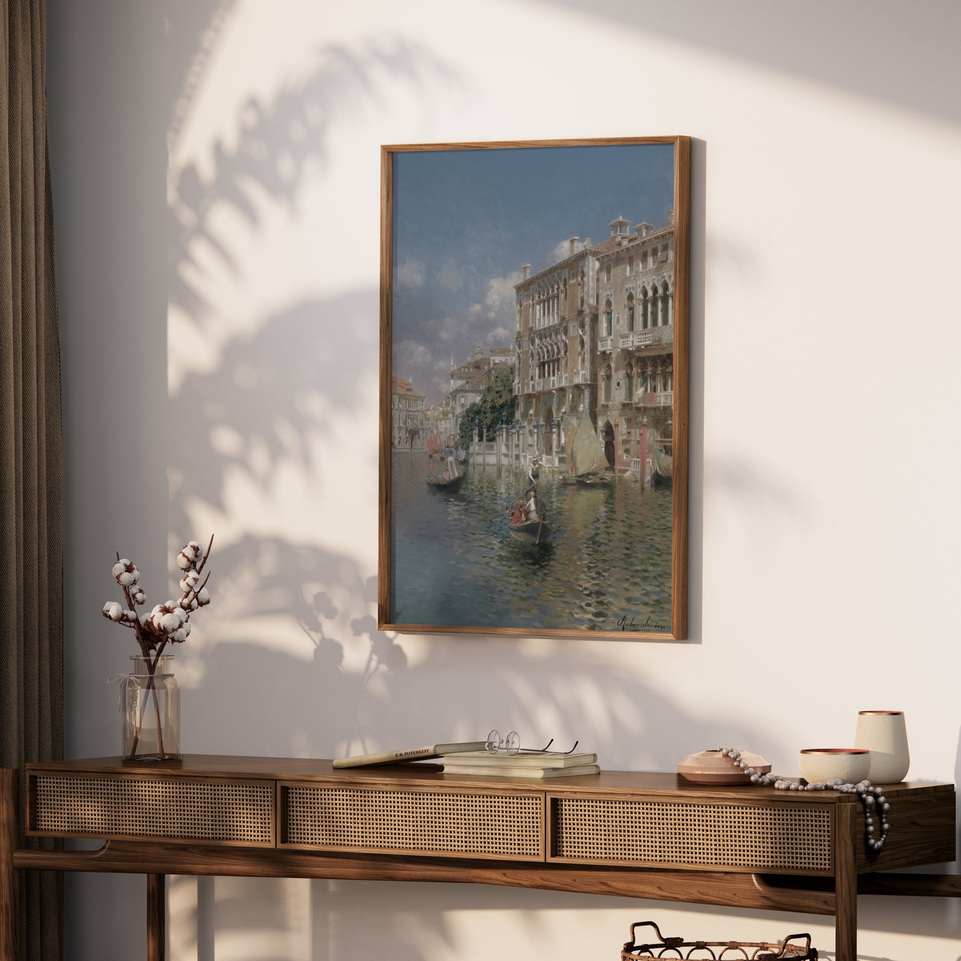 Premium Poster of Gondolas in Venice Canal Scenic Wall Art Posters