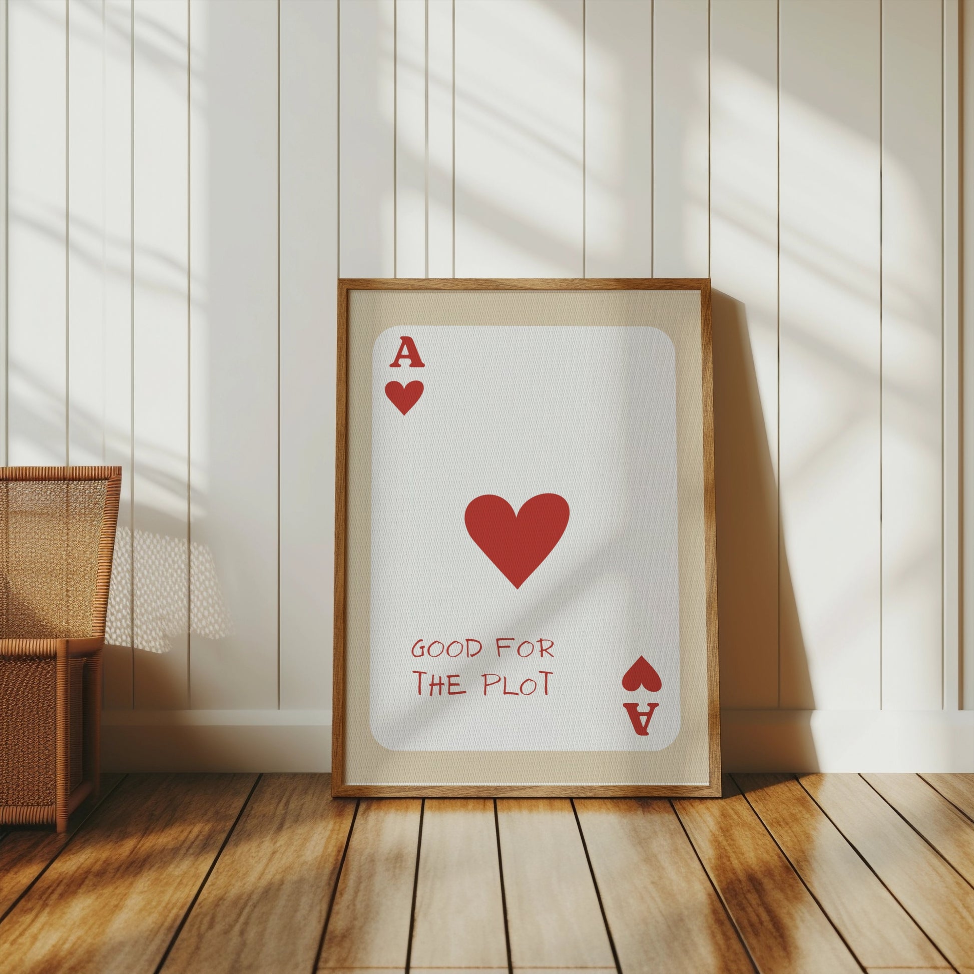 Premium Poster of Good for the Plot Ace of Hearts Card Posters