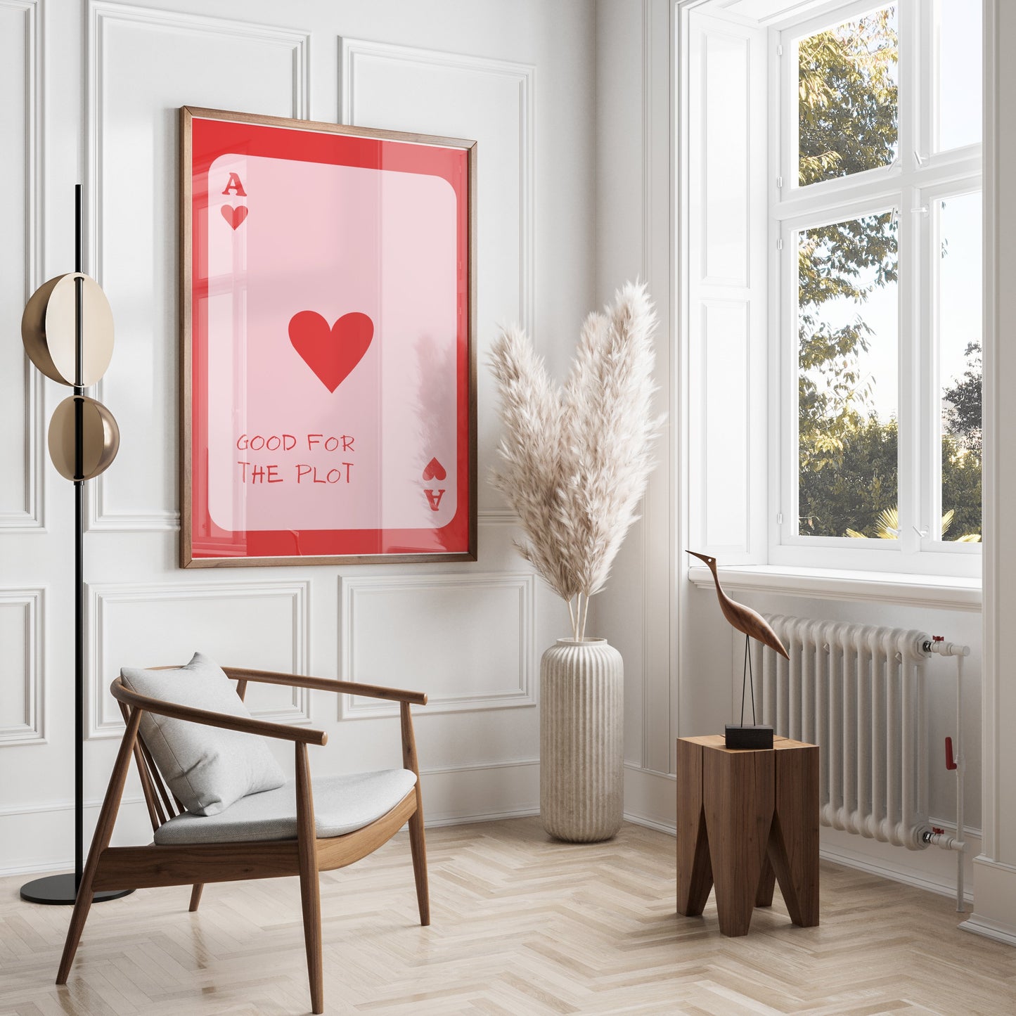 Premium Poster of Good for the Plot Ace of Hearts Playing Card Posters