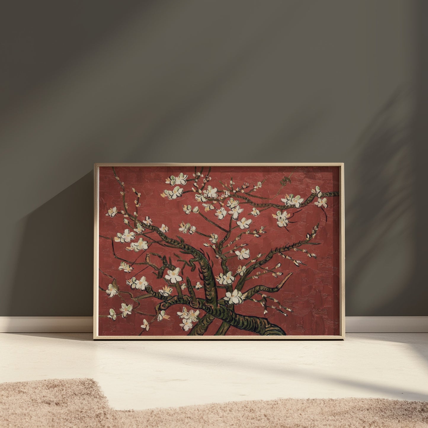 Premium Poster of Gorgeous Blossoming Almond Tree Art Print Posters