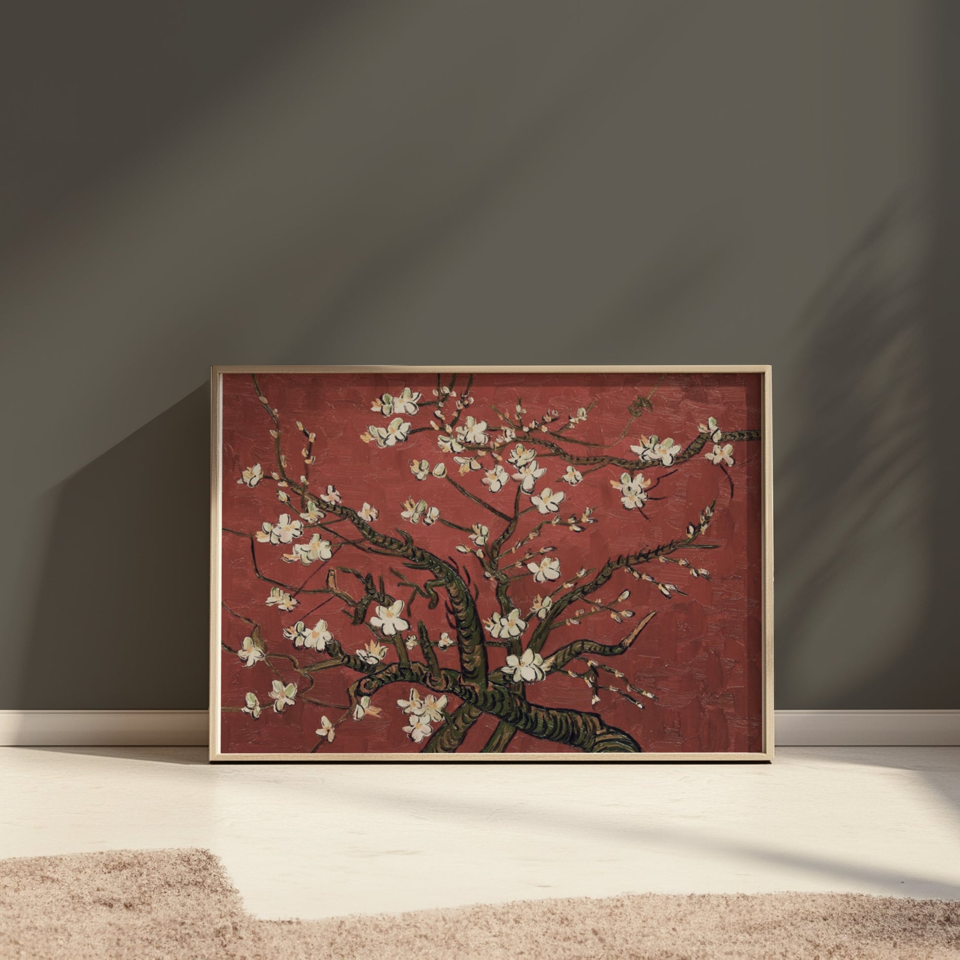Premium Poster of Gorgeous Blossoming Almond Tree Art Print Posters