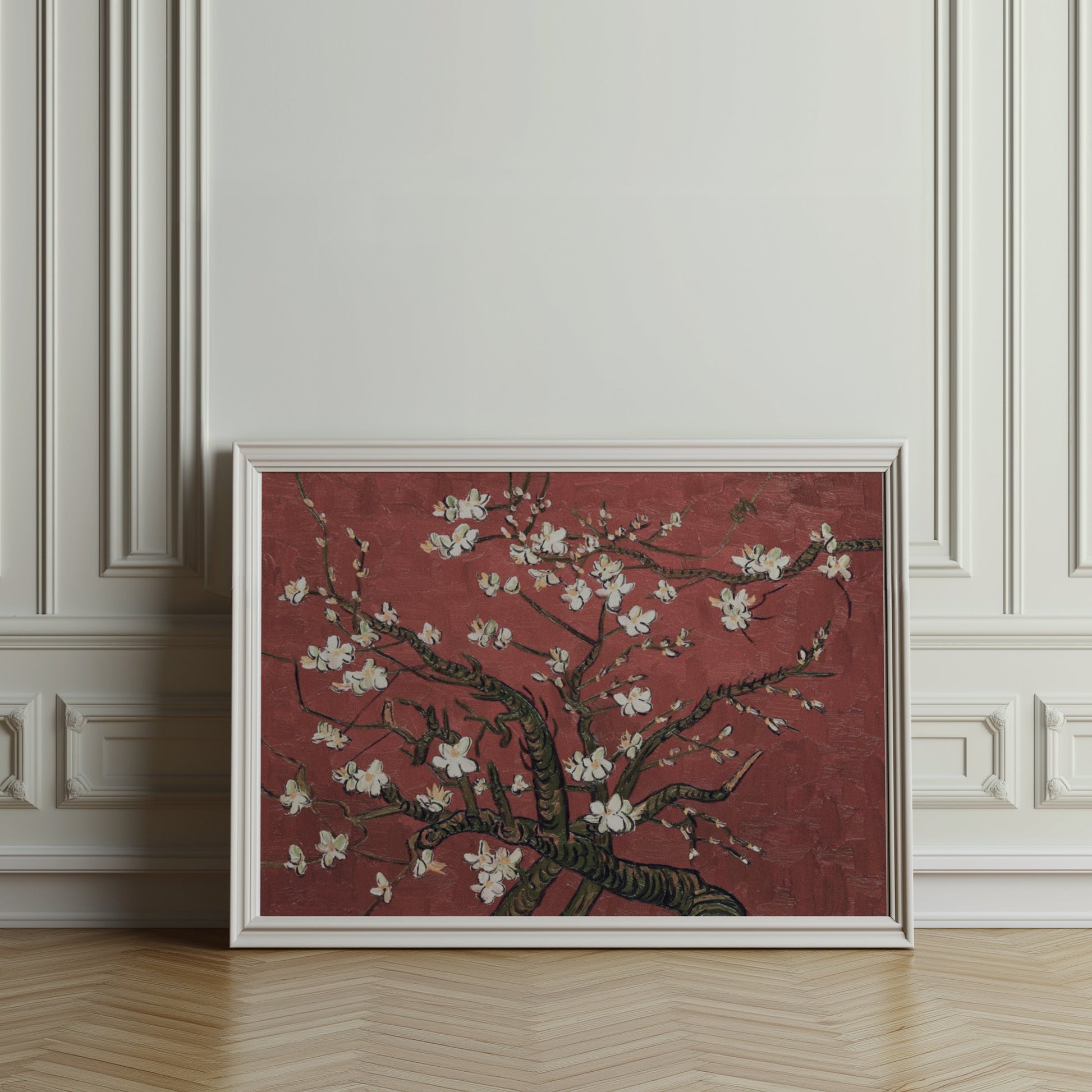 Premium Poster of Gorgeous Blossoming Almond Tree Art Print Posters