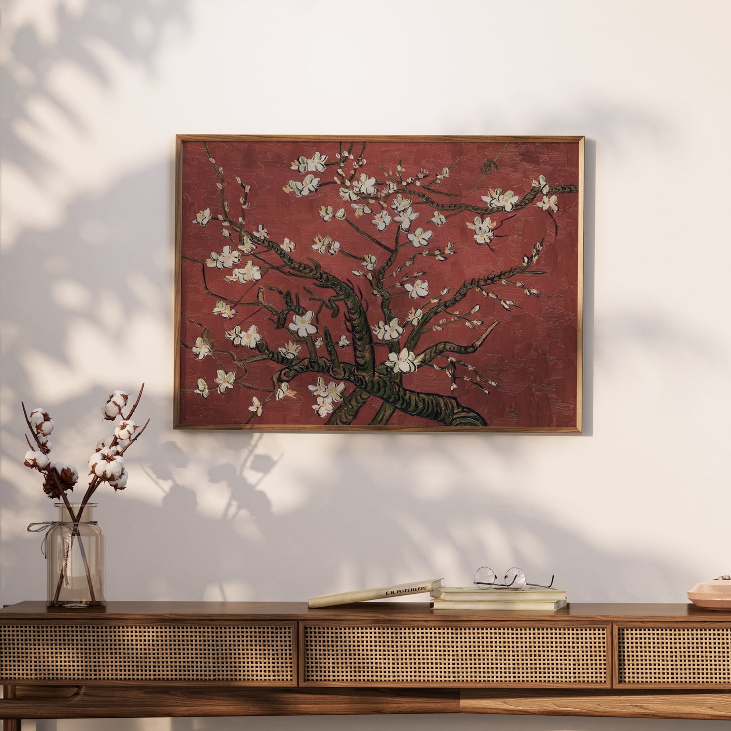 Premium Poster of Gorgeous Blossoming Almond Tree Art Print Posters