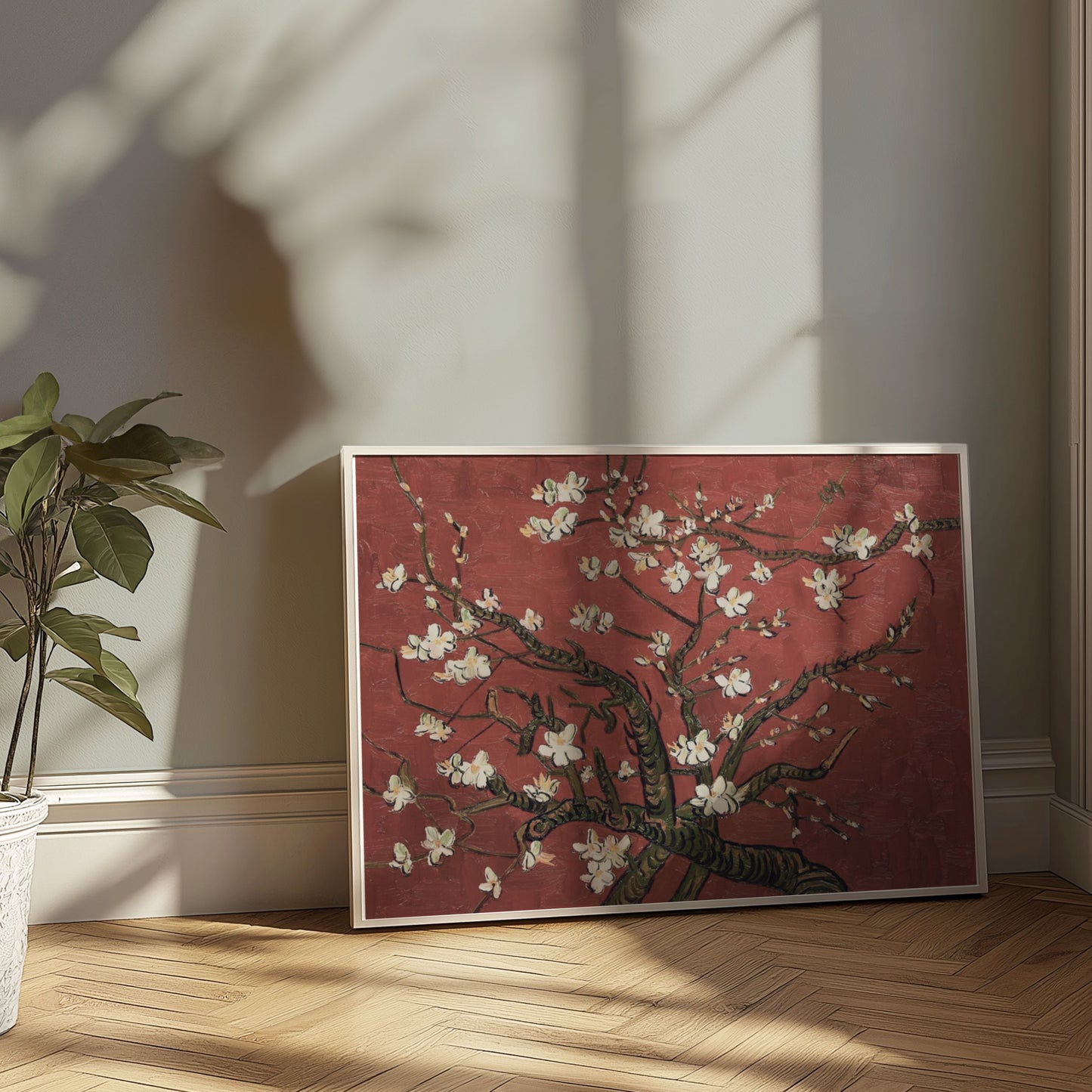 Premium Poster of Gorgeous Blossoming Almond Tree Art Print Posters