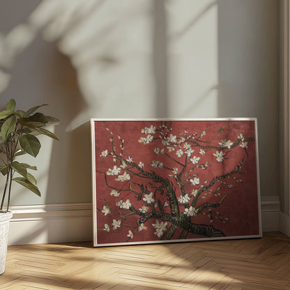 Premium Poster of Gorgeous Blossoming Almond Tree Art Print Posters