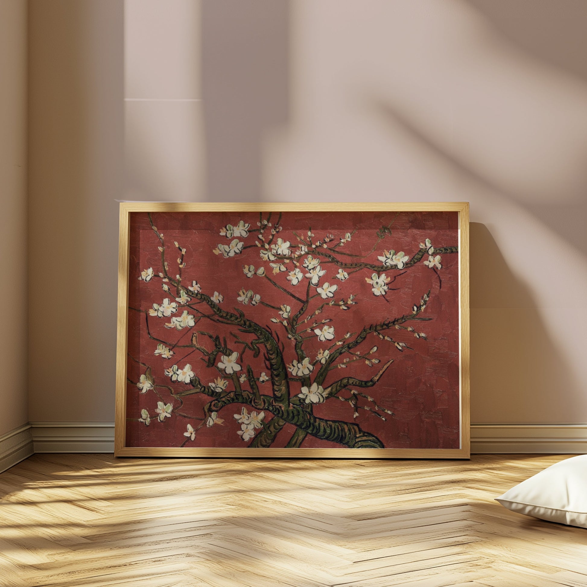 Premium Poster of Gorgeous Blossoming Almond Tree Art Print Posters
