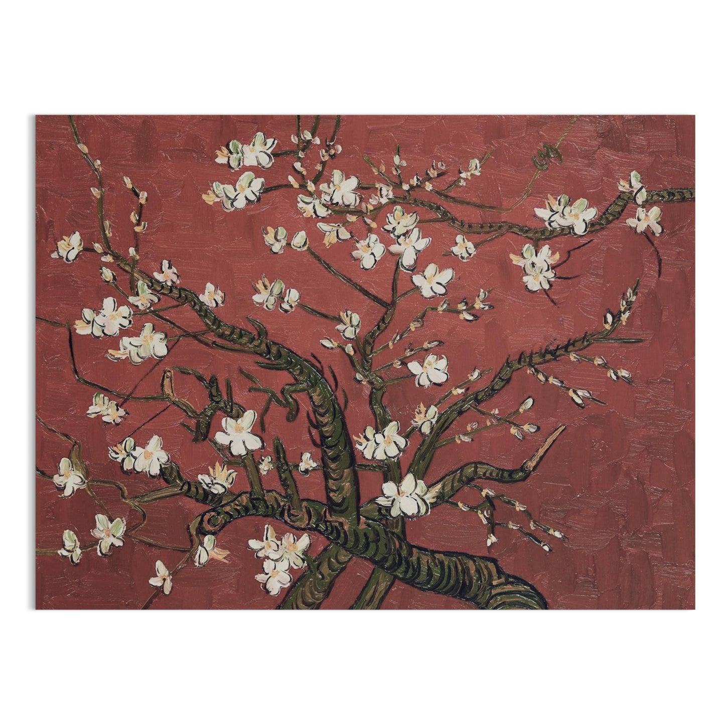 Premium Poster of Gorgeous Blossoming Almond Tree Art Print Posters