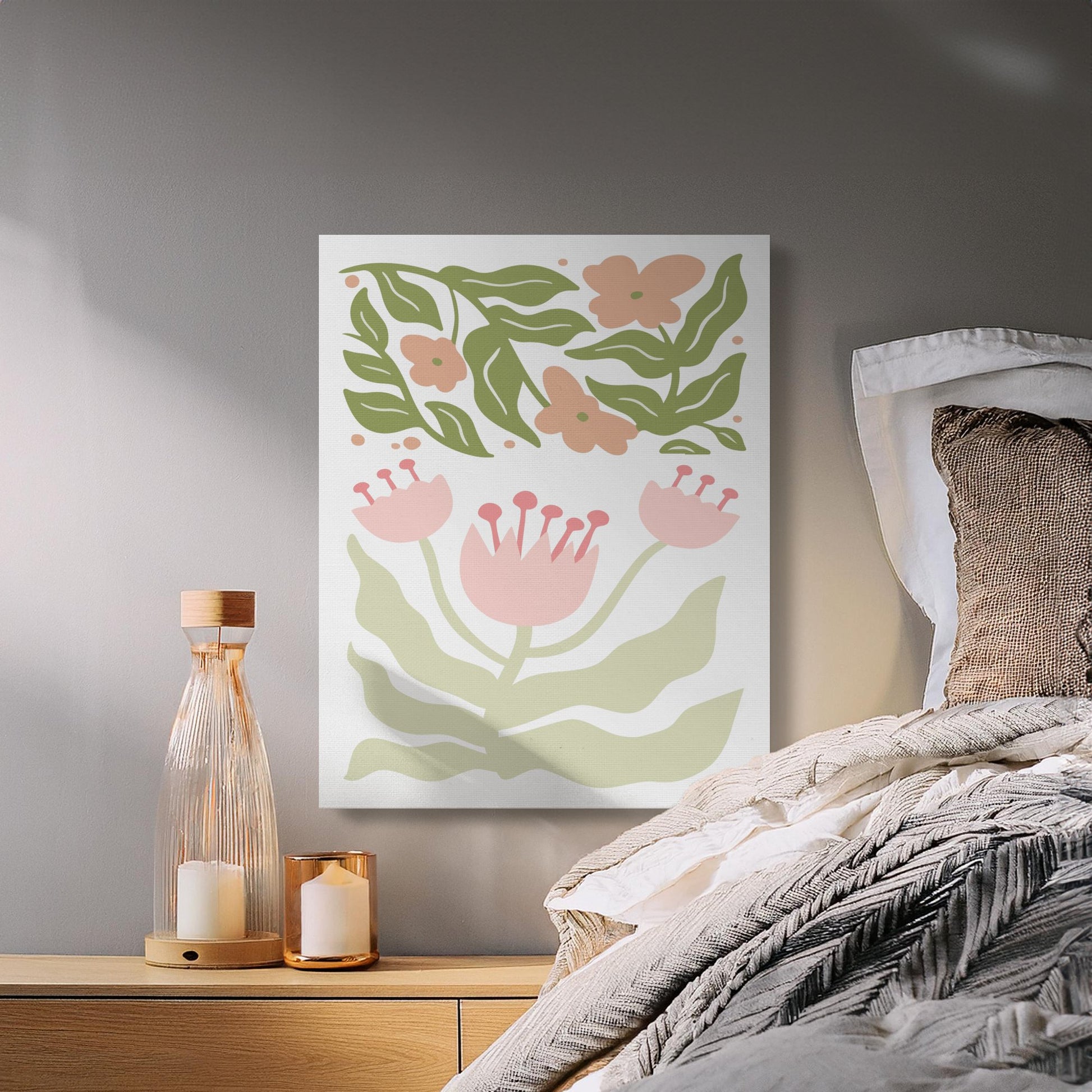 Premium Poster of Gorgeous Botanical Illustration on Canvas Wraps