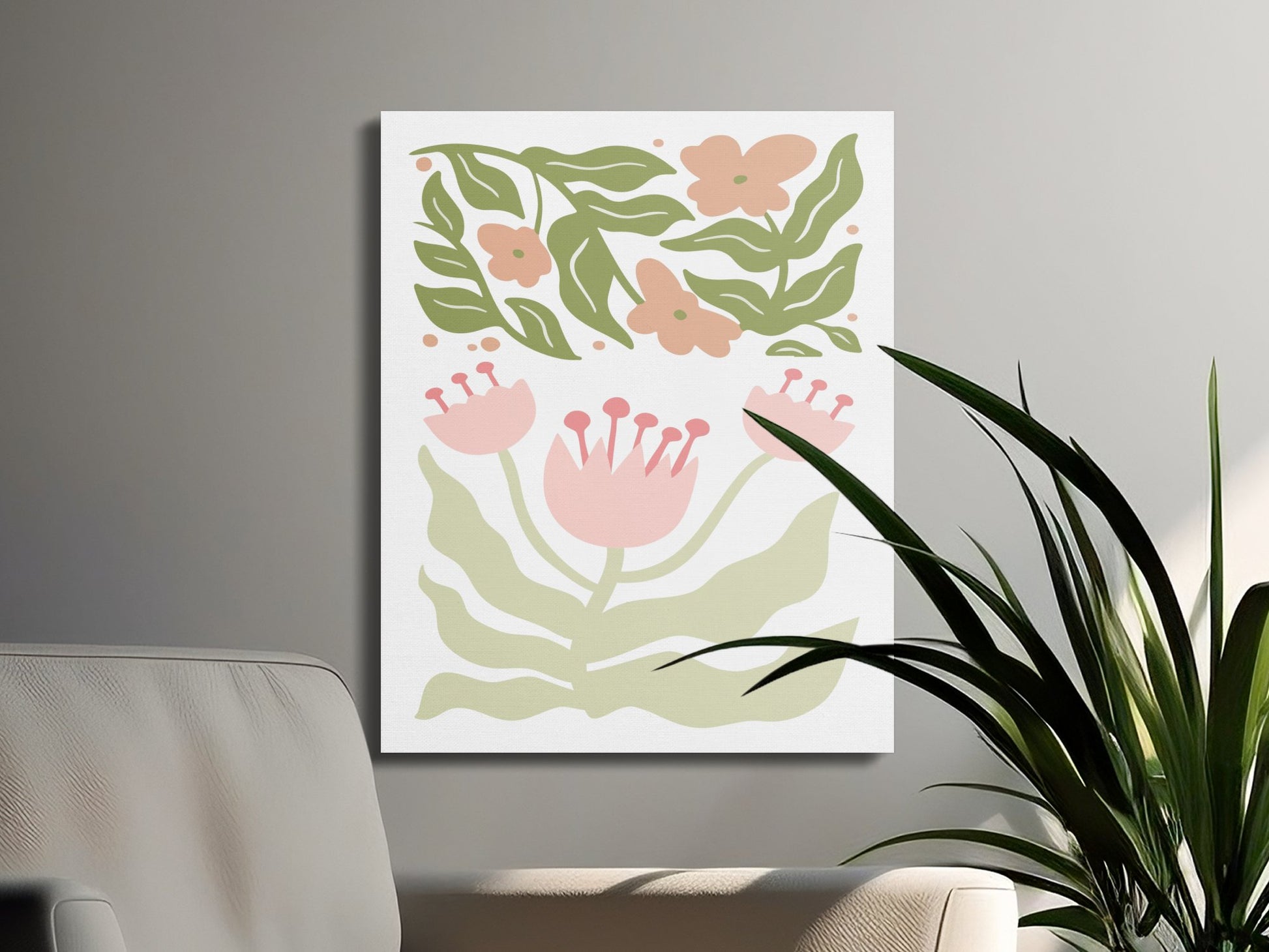Premium Poster of Gorgeous Botanical Illustration on Canvas Wraps