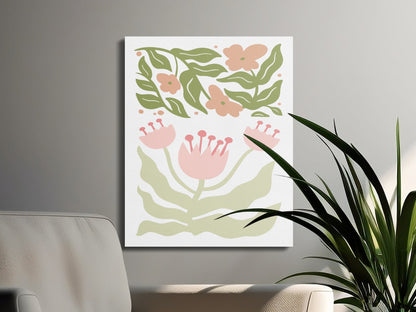 Premium Poster of Gorgeous Botanical Illustration on Canvas Wraps