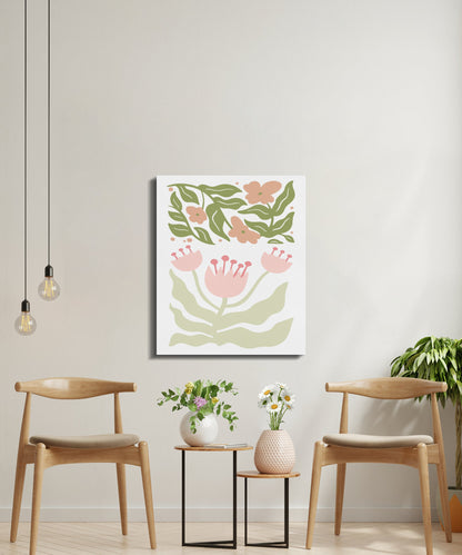 Premium Poster of Gorgeous Botanical Illustration on Canvas Wraps