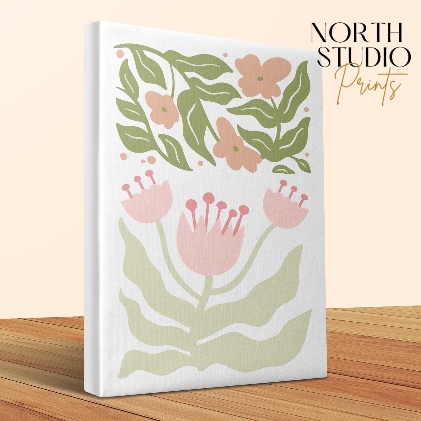 Premium Poster of Gorgeous Botanical Illustration on Canvas Wraps