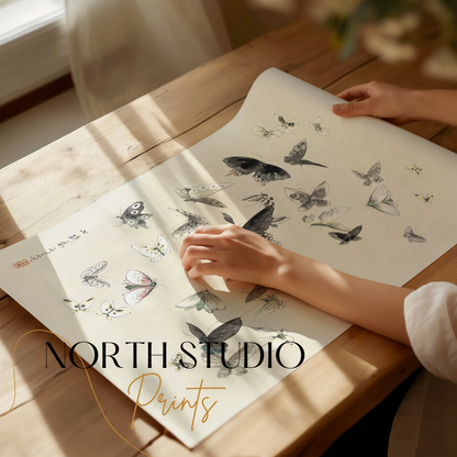 Premium Poster of Graceful Butterfly Illustration Art Print Posters