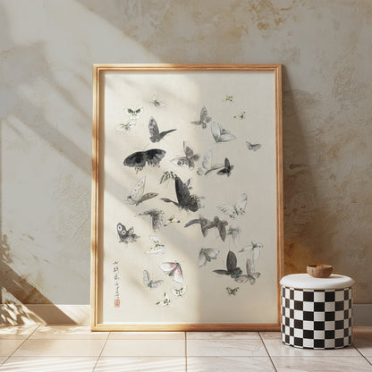 Premium Poster of Graceful Butterfly Illustration Art Print Posters
