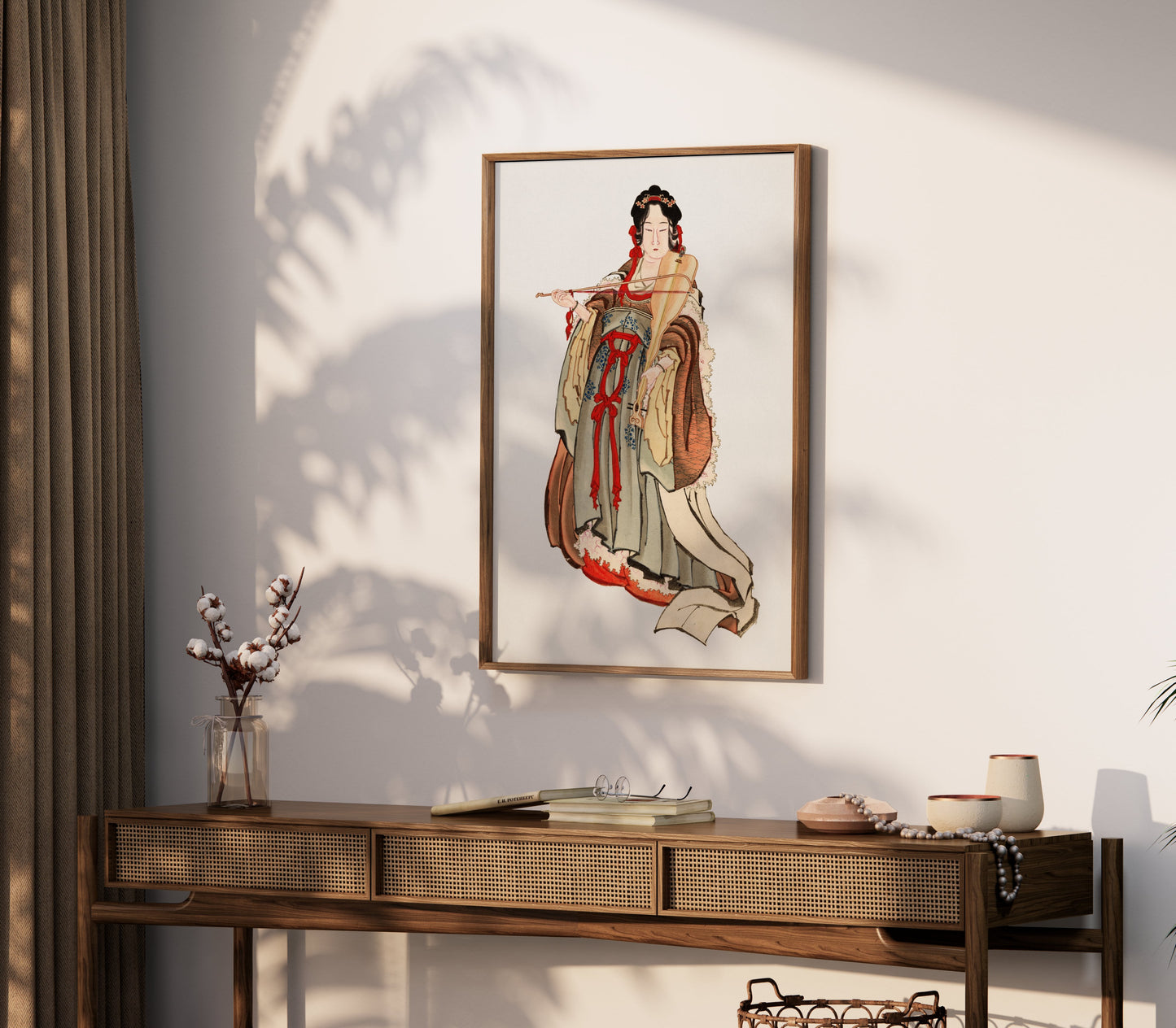 Premium Poster of Graceful Traditional Japanese Geisha Abstract Art Posters