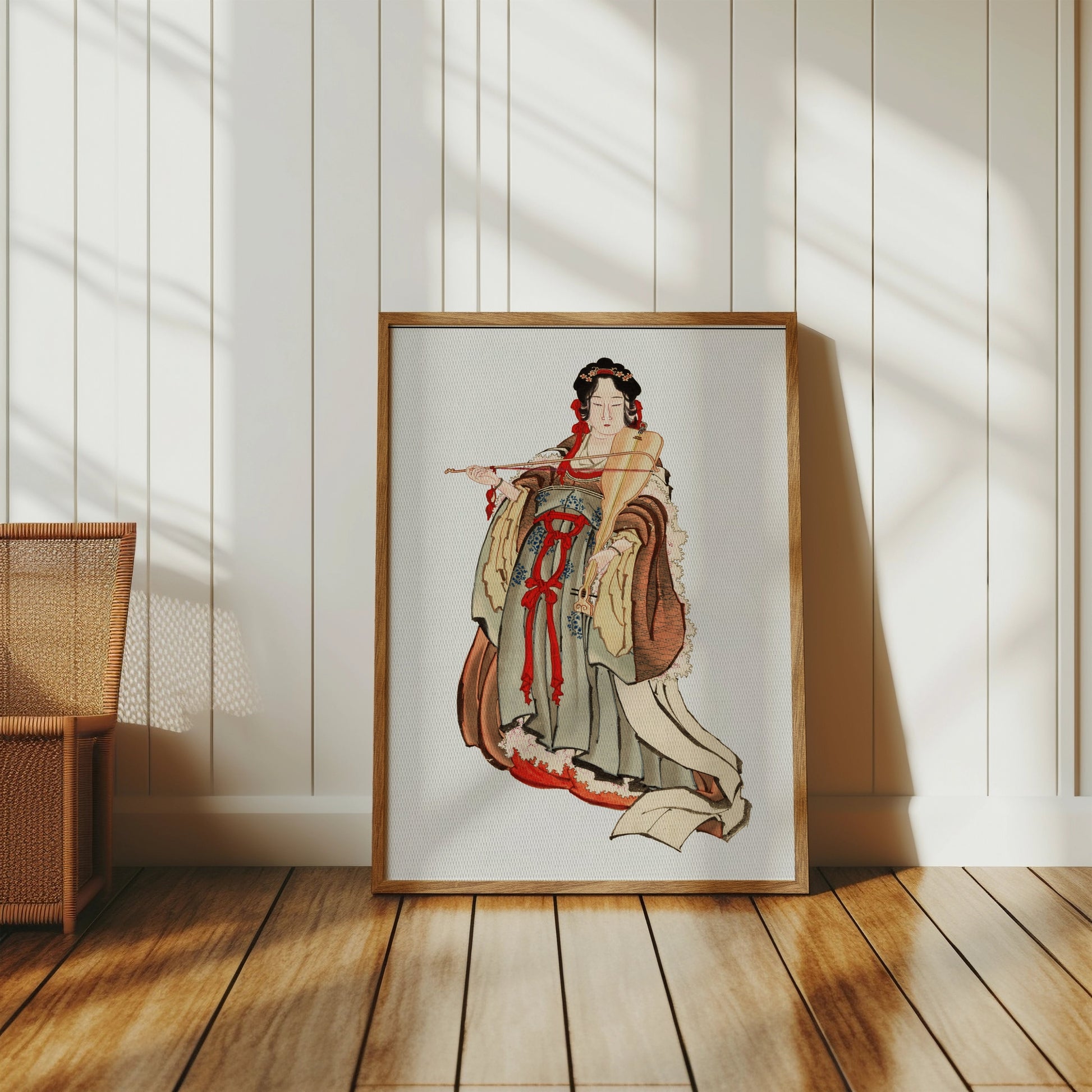 Premium Poster of Graceful Traditional Japanese Geisha Abstract Art Posters