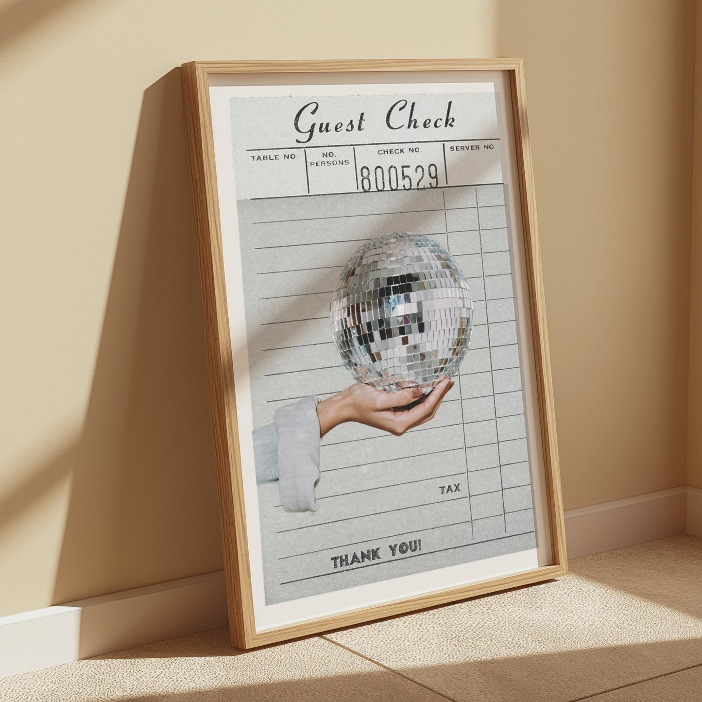 Premium Poster of Guest Check Number Disco Ball Posters