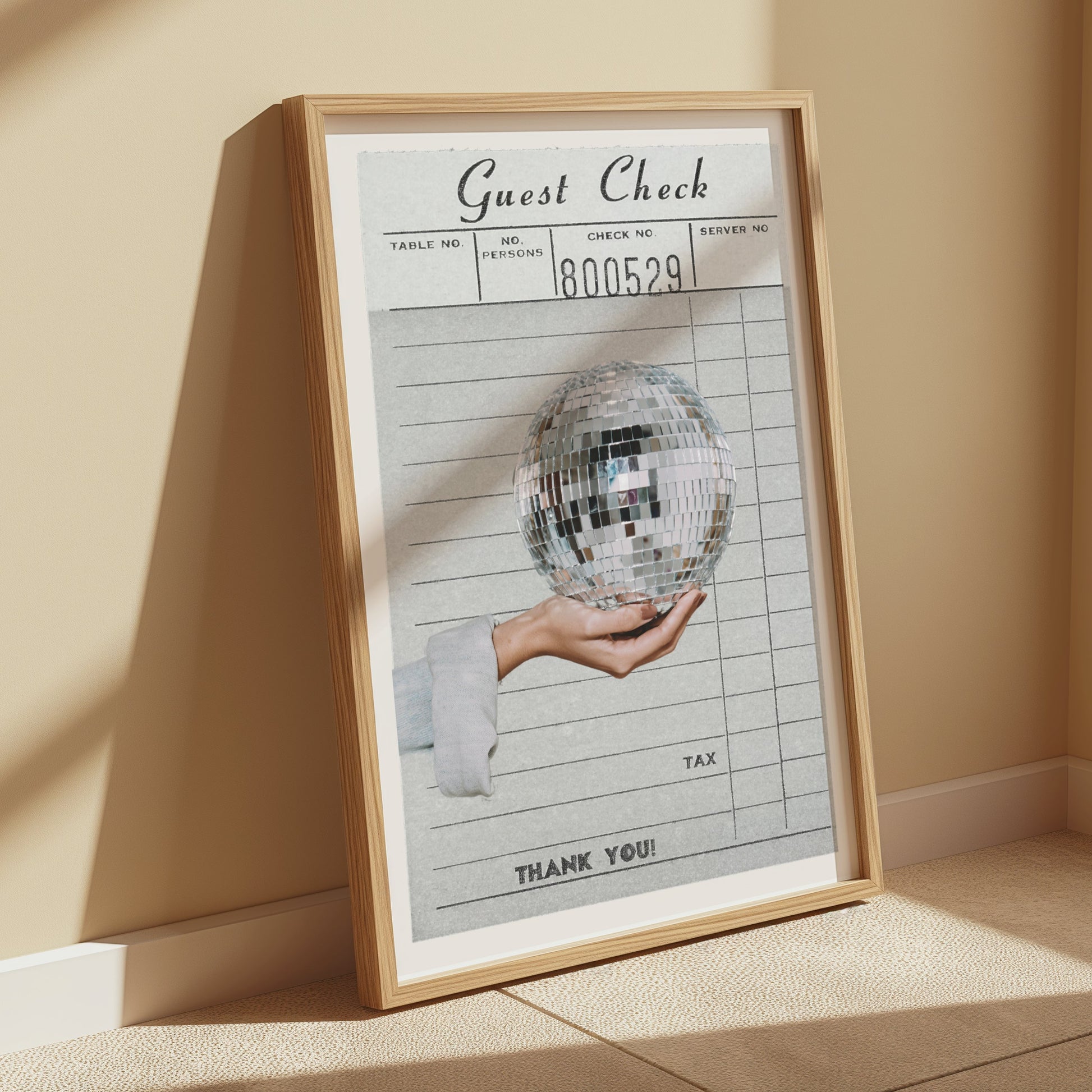 Premium Poster of Guest Check Number Disco Ball Posters