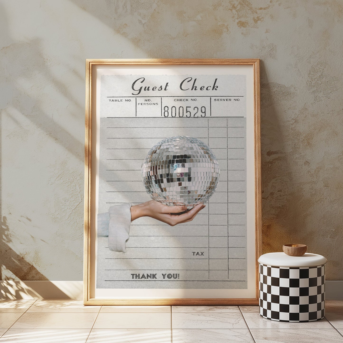 Premium Poster of Guest Check Number Disco Ball Posters
